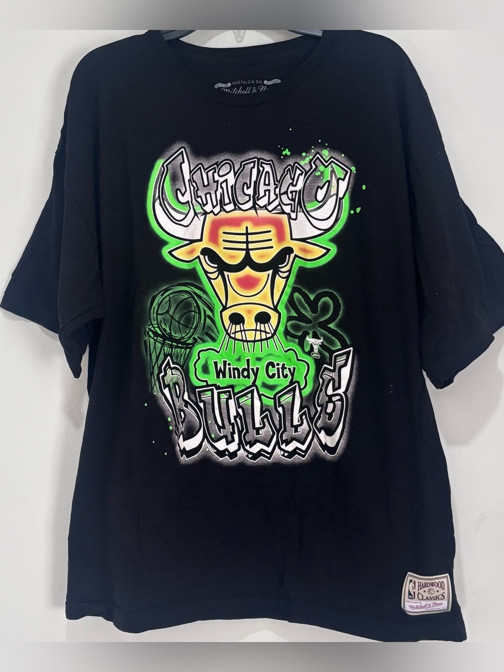 Mitchell & Ness Chicago Bulls Hardwood Classics T-Shirt Men's Size XXL